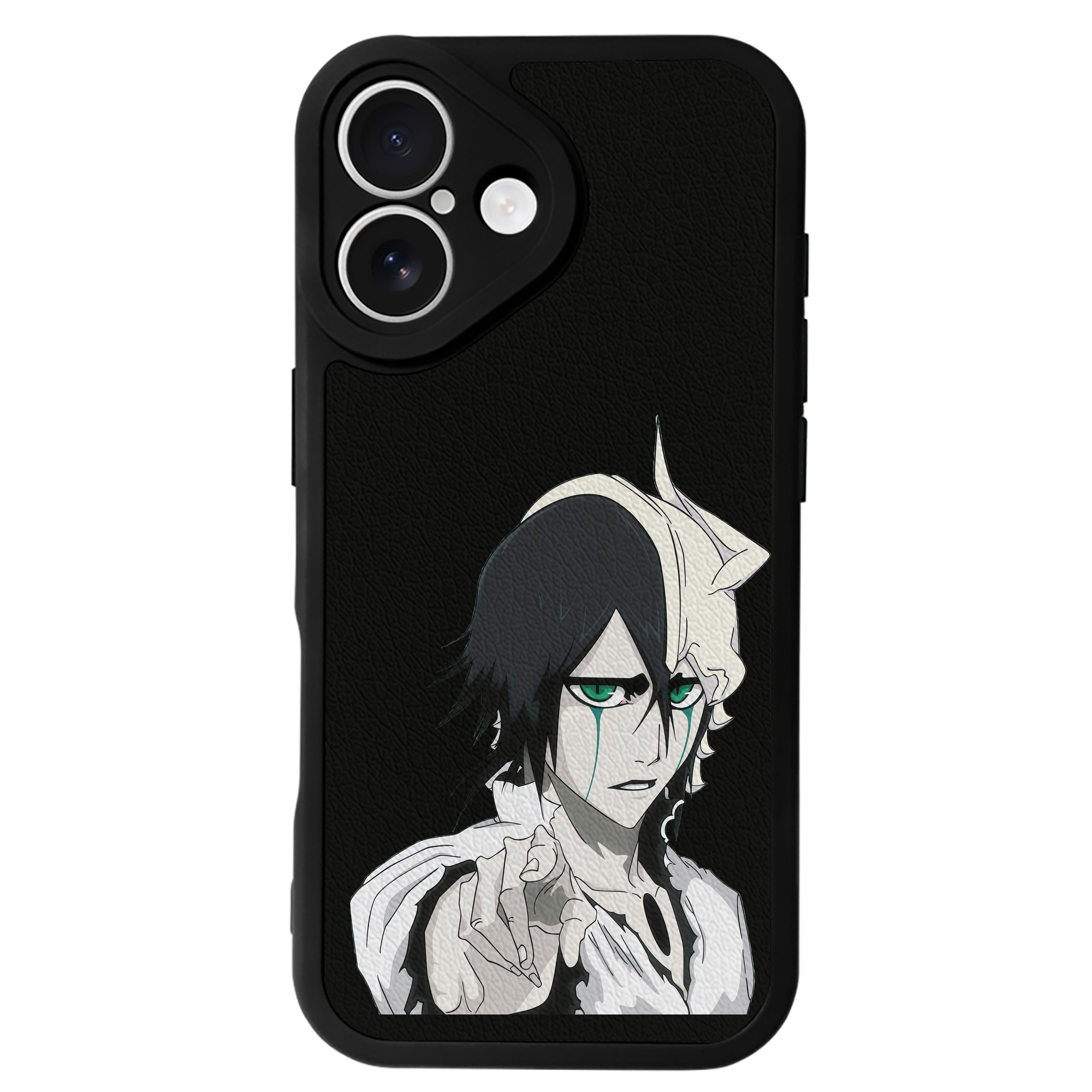 （画像用） ブリーチ ウルキオラ·シファー BLEACH Ulquiorra cifer 【iPhone 16シリーズ対応】シリコンスマホケース（レザー調） 材質：シリコン
